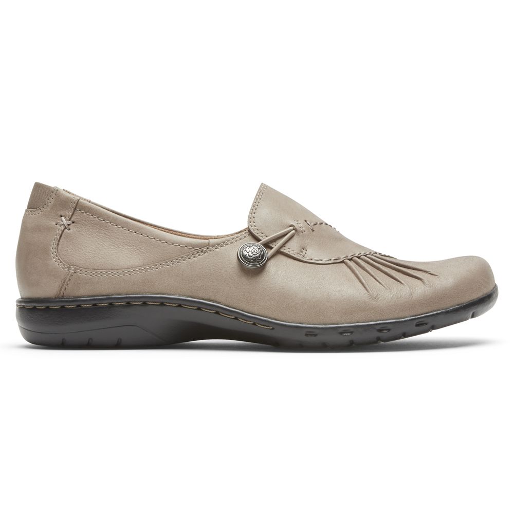 Rockport Cobb Hill Paulette Slip-On - Womens Walking Shoes - Beige - NZ (VQN-028417)